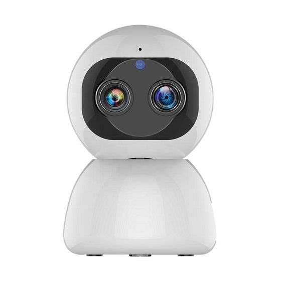 WiFi 10 X Zoom 3 MP Smart Security Camera Binocular Zoom Wide Angle 360 View PTZ with Dual Lens Face Recognition Motion Detection Alarm