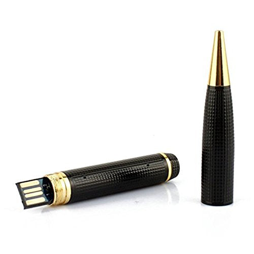 Maizic Smarthome Hidden Pen Camera with Audio/Video Recorder, 32GB Support, Multifunction Home Security, Rechargeable Battery, Memory Card Slot - Black