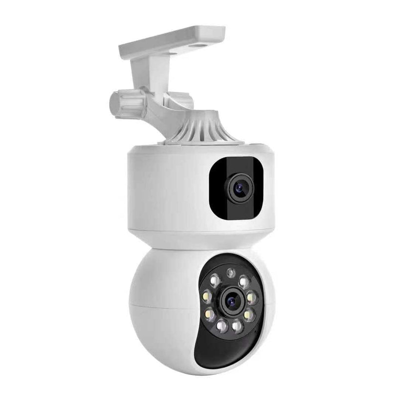 Maizic Smarthome Supercams Dual Lense 5MP High Resolution Advance Motion Tracking Night Vision NVR Compatible Smart WiFi Indoor Security Camera with TF Card supprt and Two Way Audio