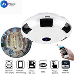 Maizic Smarthome 2 MP Fisheye Panoramic 360 Indoor WiFi Security Camera - Video Capture Resolution: [ HD Resolution], Alert Type: [ Motion Detection ]