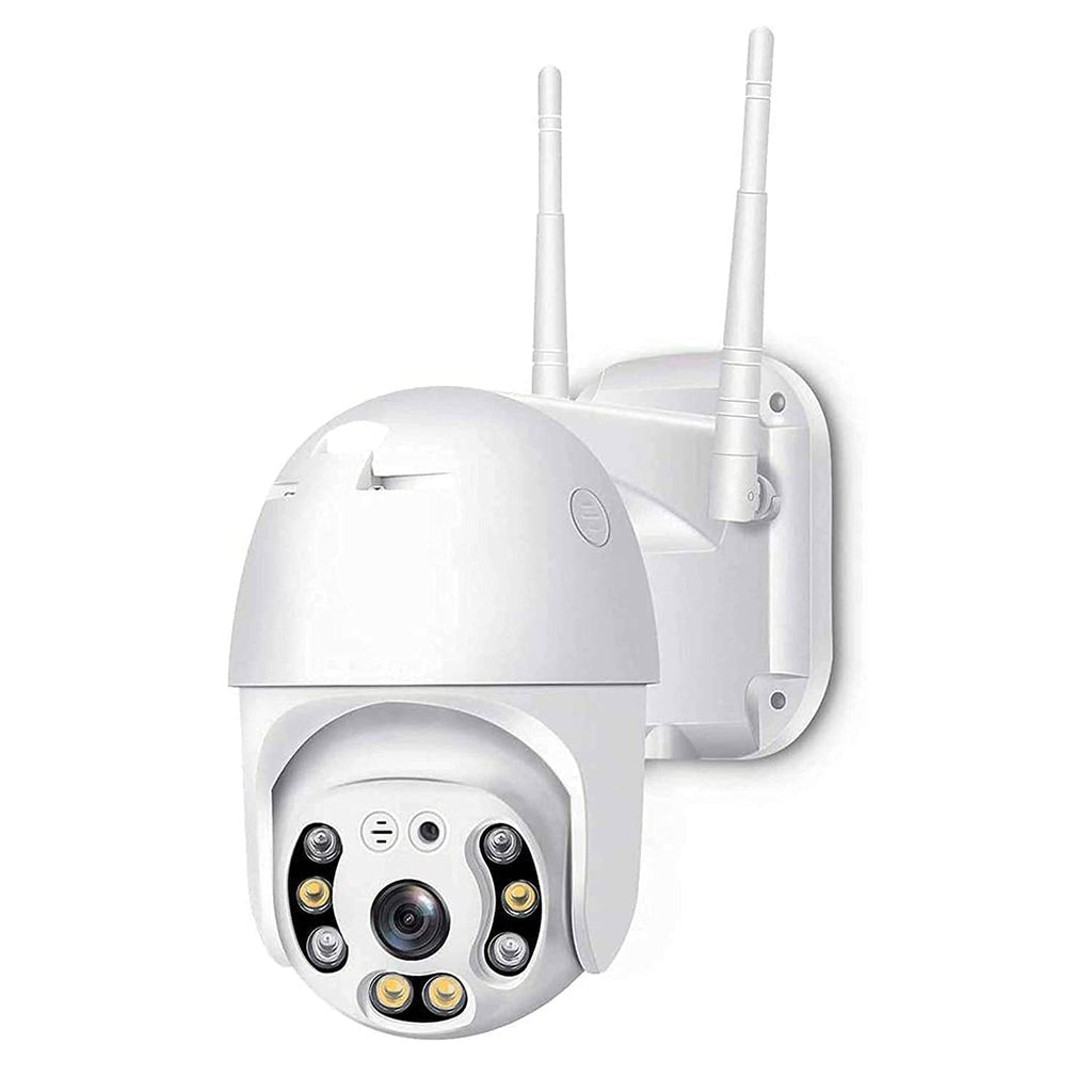 Grousale Full HD1080P Wi-Fi IP66 PTZ v380 PRO Camera Pan Tilt Surveillance Camera, Two Way Audio/Motion Detection/Best Night Vision/Waterproof CCTV Camera Support Upto 128G SD, White