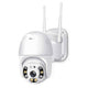 Grousale Full HD1080P Wi-Fi IP66 PTZ v380 PRO Camera Pan Tilt Surveillance Camera, Two Way Audio/Motion Detection/Best Night Vision/Waterproof CCTV Camera Support Upto 128G SD, White