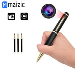 Maizic Smarthome Hidden Pen Camera with Audio/Video Recorder, 32GB Support, Multifunction Home Security, Rechargeable Battery, Memory Card Slot - Black