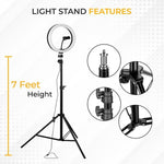 Maizic Smarthome Professional (12 Inch) Led Ring Light with 7 Feet Tripod Stand for Mobile Phones & Camera, 3 Temperature Mode Dimmable Lighting, Photo-Shoot, Video Shoot, Makeup and More