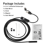 Maizic Smarthome Wired Endoscopic Camera 720p IP67 Waterproof 6 LED – 7M Cable, 8.5mm Diameter Camera, Control Button to Capture Image/Video, 640 * 480 Resolutions