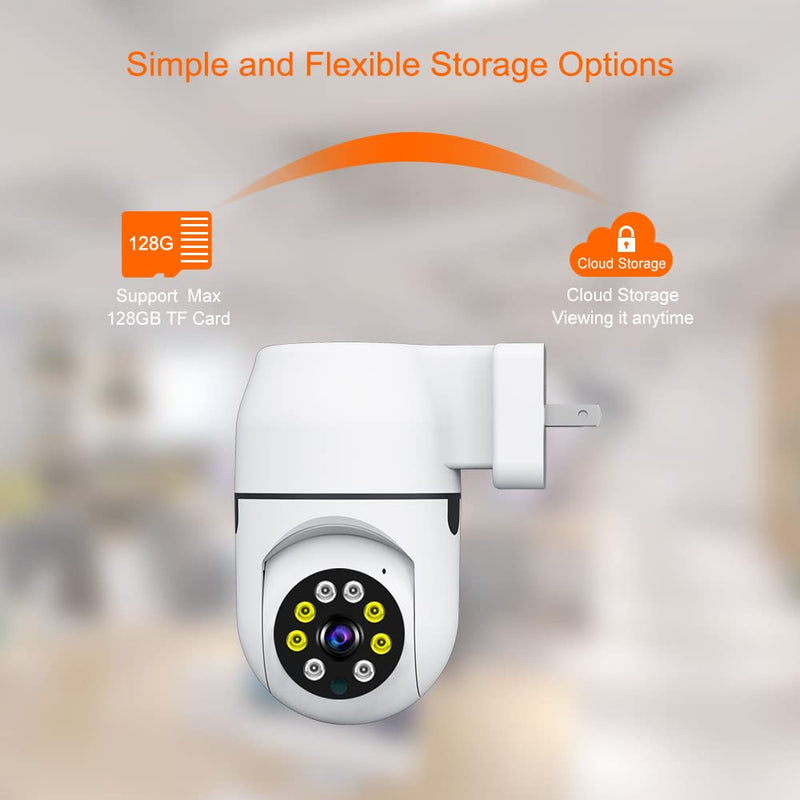 Maizic Smarthome Ultra Convenient Indoor WiFi Wireless Plug in Play Security Camera with 3 MP HD Resolution, Two Way intercom, PTZ Function, Humanoid Tracking, Color Night Vision