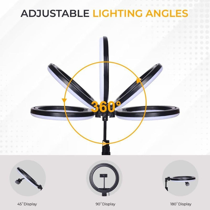 Maizic Smarthome Professional (12 Inch) Led Ring Light with 7 Feet Tripod Stand for Mobile Phones & Camera, 3 Temperature Mode Dimmable Lighting, Photo-Shoot, Video Shoot, Makeup and More