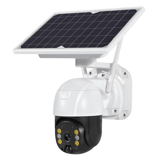 Black Bull Solar Powered Security Camera 3MP 1080P 2-Way Audio Motion Detection Night Vision 4G SIM Card Supported