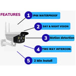 Maizic Smarthome 4G/5G Sim Security Camera Live View Night Vision Motion Detection 2 Way Intercommunication