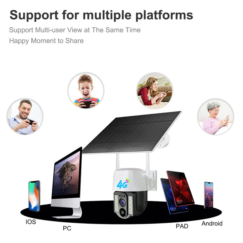 Maizic Smarthome Mini Solaris 3 Mega Pixels High Definition 4G Smartnet Solar Security Camera
