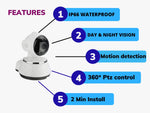 Maizic SmartHome 3MP Full HD PTZ WiFi CCTV Camera – Wireless, AI Human Detection, Motion Alerts, Color Night Vision (No Antenna)