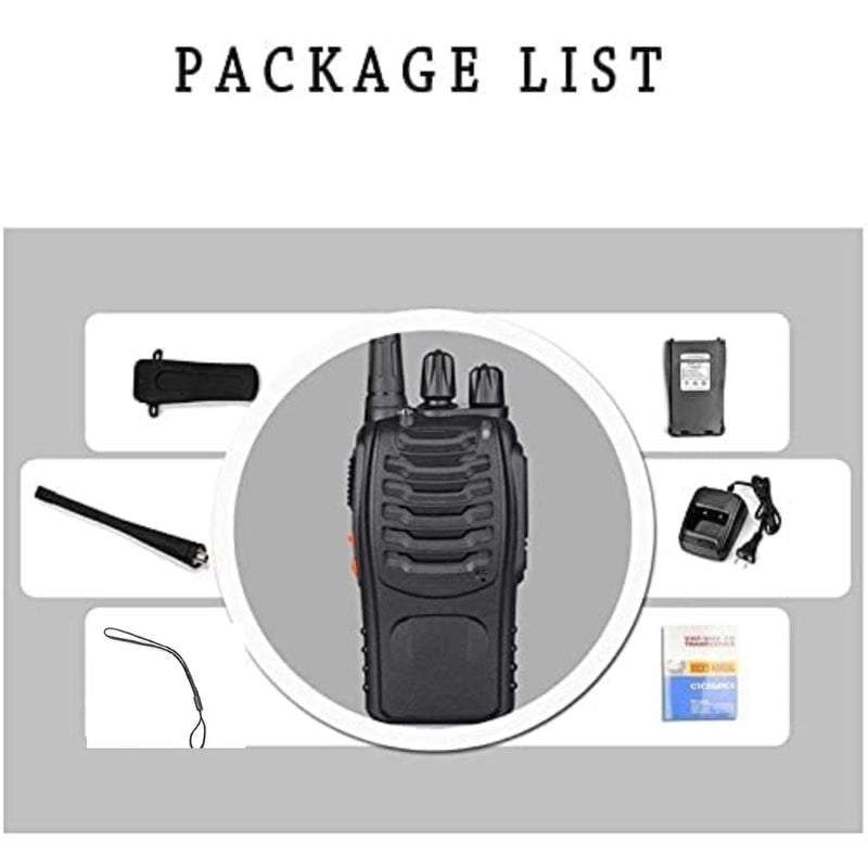 Maizic Smarthome Walkie Talkie 5Km Long Range Two-Way Portable CB Radio BF-888S Portable Two-Way Radio with 16 Channel Walkie Talkie (Black) for Kids