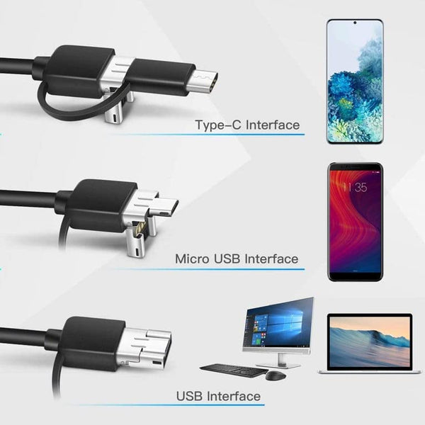 Maizic Smarthome Wired Endoscopic Camera 720p IP67 Waterproof 6 LED – 7M Cable, 8.5mm Diameter Camera, Control Button to Capture Image/Video, 640 * 480 Resolutions