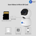WiFi 10 X Zoom 3 MP Smart Security Camera Binocular Zoom Wide Angle 360 View PTZ with Dual Lens Face Recognition Motion Detection Alarm