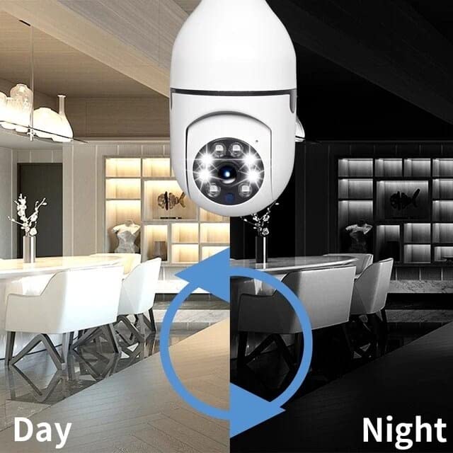 Renewed Robo Bulb Camera – Motion Detection Alert, Two Way Easy Communication, IP66 Waterproof Outdoor/Indoor Security Camera
