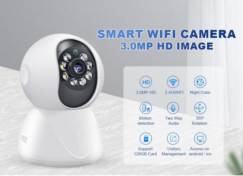 Maizic Smarthome RudrakshaPro 3 MP Indoor HD Resolution Wireless WiFi AI Smart Security Camera