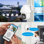 Srihome Ultracams 5 MP Outdoor PTZ WiFi Camera with IP66 Waterproof, Colored Night Vision, NVR Compatible, Motion Detection, Motion Tracking and Two Way Audio