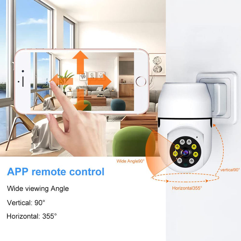Maizic Smarthome Ultra Convenient Indoor WiFi Wireless Plug in Play Security Camera with 3 MP HD Resolution, Two Way intercom, PTZ Function, Humanoid Tracking, Color Night Vision