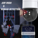 Ubercam Series 5MP Solar WiFi Night Vision, Motion Detection IP PTZ Wireless CCTV Camera