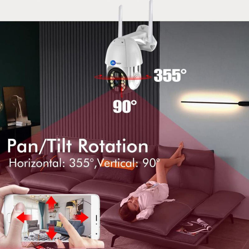 Maizic Smarthome Fox Ultra WiFi 1080P Infrared Night Vision 3MP PTZ Security Camera