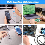 Maizic Smarthome Wired Endoscopic Camera 720p IP67 Waterproof 6 LED – 7M Cable, 8.5mm Diameter Camera, Control Button to Capture Image/Video, 640 * 480 Resolutions