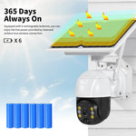 Black Bull Solar Powered Security Camera 3MP 1080P 2-Way Audio Motion Detection Night Vision 4G SIM Card Supported