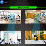 WiFi 10 X Zoom 3 MP Smart Security Camera Binocular Zoom Wide Angle 360 View PTZ with Dual Lens Face Recognition Motion Detection Alarm