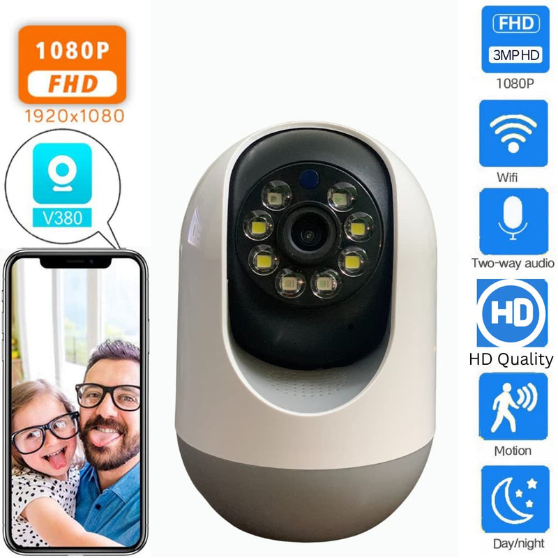 Maizic Smarthome Penguin 3MP HD Mini PTZ IP Security Camera with Colored Night Vision