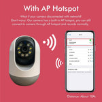 Maizic Smarthome Penguin 3MP HD Mini PTZ IP Security Camera with Colored Night Vision