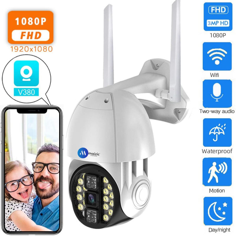 Maizic Smarthome Fox Ultra WiFi 1080P Infrared Night Vision 3MP PTZ Security Camera