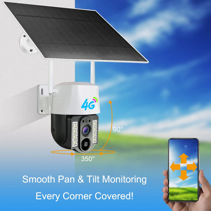 Maizic Smarthome Mini Solaris 3 Mega Pixels High Definition 4G Smartnet Solar Security Camera