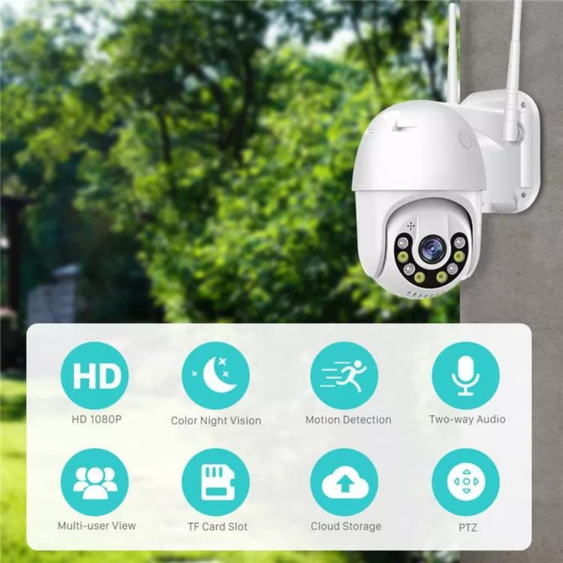 3MP Dragonfly AI PTZ Security WiFi Camera with 4X Zoom