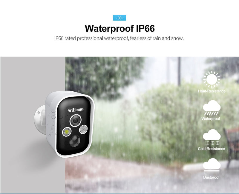 3MP IP Wifi Wireless Home battery Security Camera System