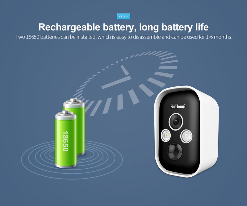 3MP IP Wifi Wireless Home battery Security Camera System